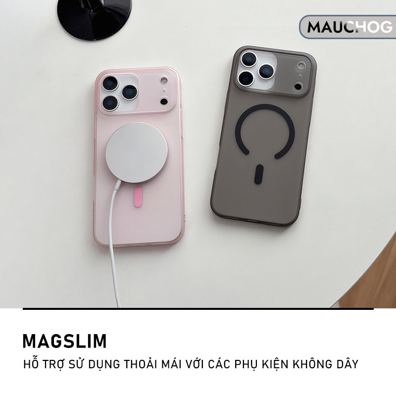 Ốp Siêu Mỏng Nhám Mờ Chống Vân Tay Hỗ Trợ Sạc Không Dây Cho Điện Thoại iPhone 17 Pro Max 16 15 14 13