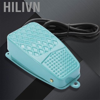 hilivn Power Foot Switch TFS-2 Nonslip Hợp kim nhôm Bàn đạp điện đặt lại AC 250V 10A SPDT có vỏ Bạc Tiếp điểm cho dây chuyền lắp ráp Máy công cụ