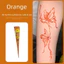 PYCOU Henna Paste Cone, Kem xăm Henna bán vĩnh viễn dễ sử dụng, Kem xăm Henna Màu đen tạm thời Màu nâu Mehndi Body Art Ink Henna Tattoo