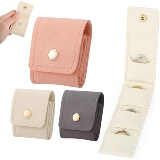 Túi Đựng Trang Sức Du Lịch Mini 1 3 Chiếc Di Động Có Thể Gập Lại Trang Sức Tổ Chức Túi Nhung Lót Nhỏ Dành Cho Nữ Nhẫn Bông Tai Dây Chuyền Quà Tặng Du Lịch 3 cái kim loại nhỏ gọn cho phụ nữ