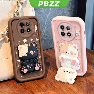 Ốp Lưng realme 12 Pro Plus 5G 12 Pro 5G 12 Plus 5G Vỏ Điện Thoại Vỏ Mềm Silicon Chống Sốc Thiết Kế Mới Thẩm Mỹ Có Giá Đỡ 360° Gương trang điểm mèo dễ thương cho bé gái JTXMMZJ