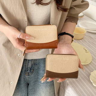 Ví nữ di động thông thường Hộp đựng thẻ đa chức năng Dây kéo Ví đựng tiền xu