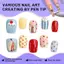Bút Vẽ Nail Đa Năng 5 Trong 1 Thiết Kế Bấm Rút Cọ Nét Vẽ Viền Chấm Bi Đính Đá Mút Loang Màu Chà Bột Gương Chuyên Nghiệp Cao Cấp