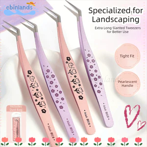 Nhíp lông mi giả EBINLANDS, Nhíp nối mi có độ chính xác cao chống tĩnh điện, Máy uốn mi bằng thép không gỉ hoạt hình chuyên nghiệp Dụng cụ trang điểm làm đẹp