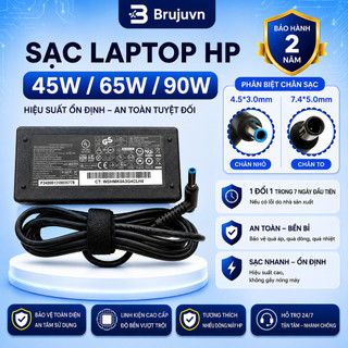 BJ Sạc 45w 65w 90w Laptop HP chân to chân nhỏ sạc HP Envy Elitebook Pavilion X360 Probook Compaq 100% Chính hãng