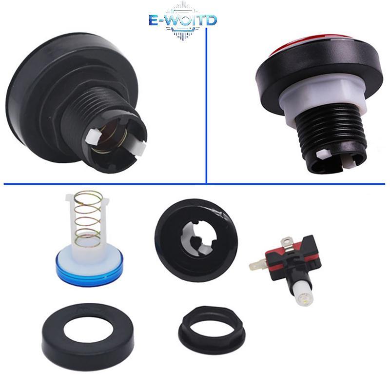 E-WOITD 1 Nút Nhấn 45 Mm Nút Arcade Led Micro Switch 12V Bộ Công Tắc Nút Nguồn Xanh / Vàng / Đỏ / Trắng / Xanh E-WOITD
