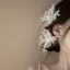 PNPIA- Thanh Lịch Tinh Tế Lông Bướm Kẹp Tóc Cổ Tích Sang Trọng Cưới Phụ Kiện Tóc Cho Nữ Cô Gái Ngọt Ngào Thời Trang Kẹp Tóc Quà Tặng