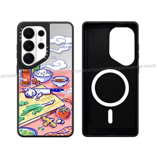 Ốp lưng Phone Case cứng gương cà chua từ tính cho Samsung Galaxy S26 25 24 23 UItra S26 25 24 23 Plus Vỏ bảo vệ chống sốc