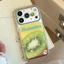 Ốp Điện Thoại Kính Ngọc Lê Gilding Star Kiwi Cho iPhone 17 Pro Max 16 15 14 Vỏ Bảo Vệ Chống Sốc