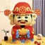 Khổng Lồ Thần Tài Giáo Dục Khối Xây Dựng Các Hạt Nhỏ Lắp Ráp Đồ Chơi Trang Trí Phòng Khách Bé Trai Bé Gái Ngày Lễ