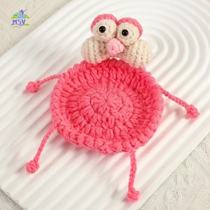 Móc thủ công Hoạt hình Đế lót ly động vật Pink Panther Vịt Sóc Trang trí bàn
