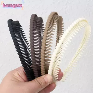 Băng đô BORAGETE Bangs, Băng đô răng chắc chắn phong cách đơn giản Băng đô răng chắc chắn tốt, Phong cách Hàn Quốc Thiết kế chống trượt Băng đô Washface Phụ kiện tóc Công cụ Unisex