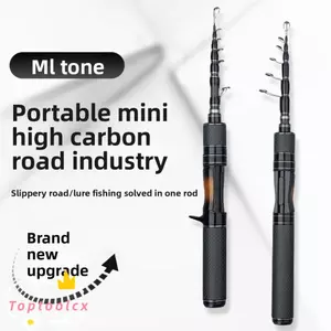 Cần câu bằng kính thiên văn TOPTOOLCX, Cần thu hút tay cầm Carbon rắn, Chiều dài UL 1,5m Chiều dài 1,8m Cần du lịch siêu nhẹ Câu cá