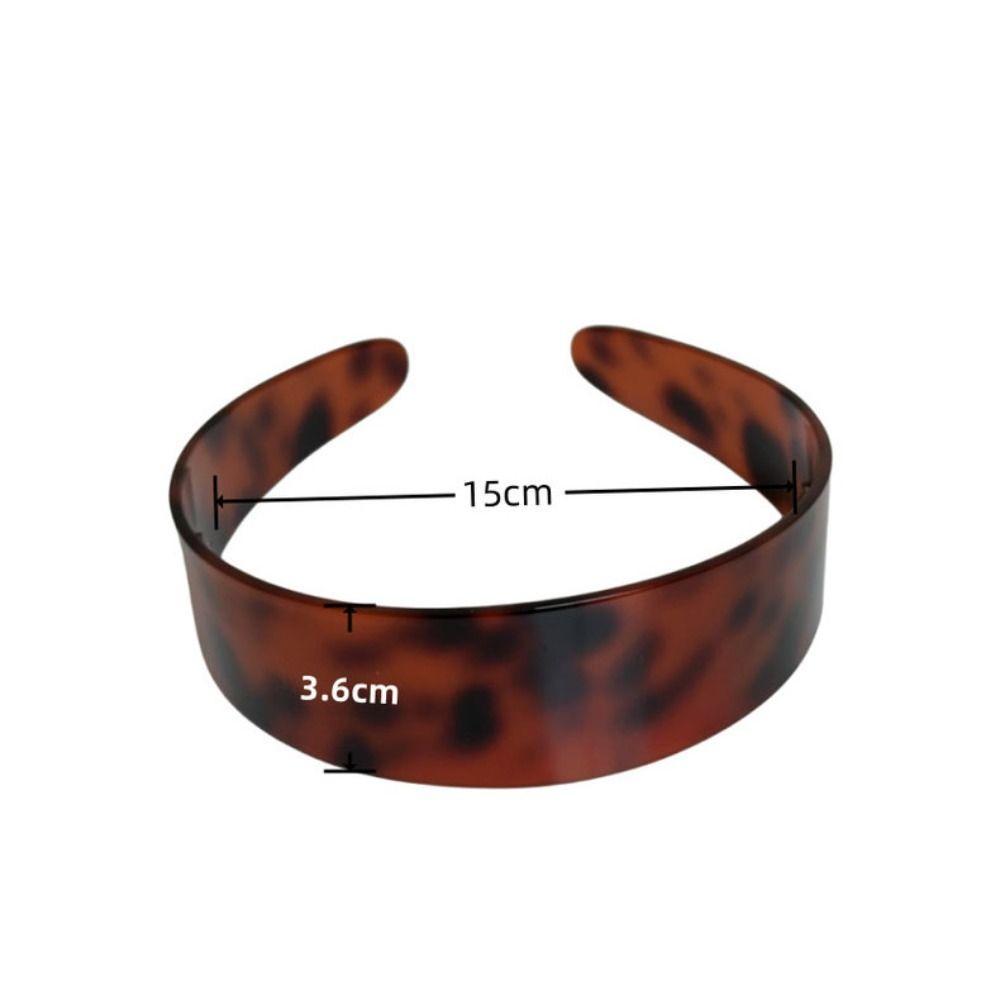 Băng Đô Quấn Tóc KANGN, Băng Đô Da Báo Chống Trơn Trượt, Phụ Kiện Tóc Pháp Mũ Acetate Tóc Vòng Nữ