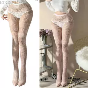 KIKIN Quần lưới cá thanh lịch Quần lưới họa tiết ngôi sao Vớ dành cho nữ