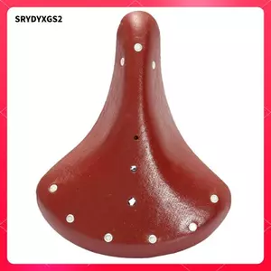 Retro Vintage Yên Xe Đạp Da Thoáng Khí Chống Sốc Ghế Unisex Cho Phụ Kiện Đi Xe Đường Dài