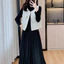Phụ Nữ Mùa Xuân Thu Chắc Chắn Áo Vest Đen Nữ Cổ Điển Không Tay Áo Vest