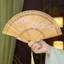 Cổ Full Tre Quạt Khắc Rỗng Nhỏ Dễ Dàng Mở Đóng Phong Cách Trung Hoa Quạt Gấp Nữ Hanfu Sườn Xám Khiêu Vũ Đạo Cụ