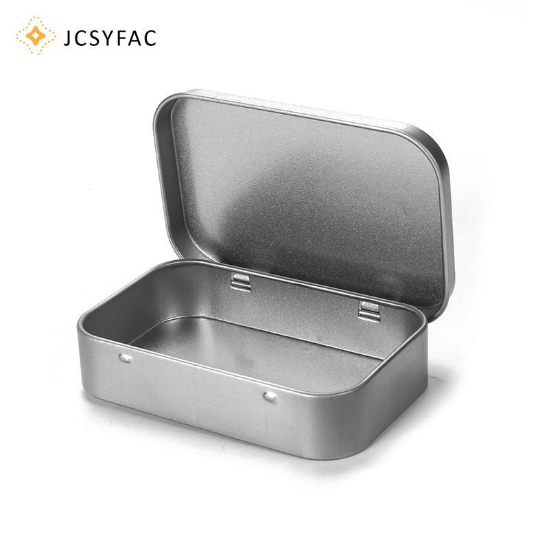 JCSYFAC Mini Hộp Kim Loại Mạ Tin Trượt Bao Bảo Quản Trang Sức Cưới Đựng Thuốc Di Động Mỹ Phẩm Người Tổ Chức Mới