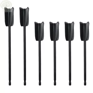 Máy trộn máy khoan AMBU, Mái chèo trộn nhựa Epoxy màu đen 16,5CM, Máy trộn sơn di động ABS 22CM Máy khuấy đính kèm công nhân