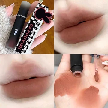 Bùn môi dạng bột Cappuvini, Nhung mờ, Son môi bóng lâu trôi, sáng bóng