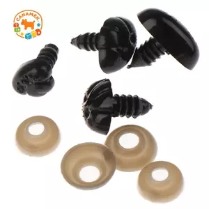 CANAMEK 10 Cái DIY Mũi Nhựa Cho Gấu Đồ Chơi Nhồi Bông Mềm Động Vật Búp Bê Đồ Chơi CSF