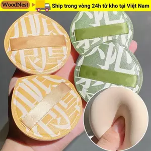 Puff đệm trang điểm WOODNEST, Puff xốp trang điểm hình giọt nước hình tam giác Hàn Quốc, Đệm không khí tái sử dụng mềm mại thời trang khô nhanh cho kem lỏng và bột