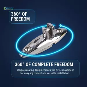 Thép không gỉ 316 Qui Release Bản lề xoay De Mount cho thuyền Bimini Top Chống rỉ sét và Bền bỉ Marine Lắp mới