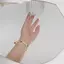 PNPIA- Mùa Hè Niche Tươi Trắng Pha Lê Đính Hạt Vòng Tay Dệt Tay Phong Cách Đơn Giản Vòng Tay Anh Đào Trang Sức Bé Gái Dự Tiệc Quà Tặng