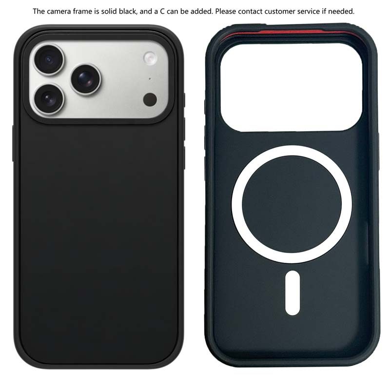 Trong Suốt Vòng Máy Ảnh Phiên Bản Mờ Đen Cứng Hút Từ Tính Tác Động Ốp Lưng Dành Cho Apple IPhone 13 14 15 16 17 Pro Max Air Plus Có Hộp