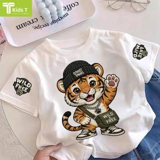 COD✅ (Hồ Chí Minh)Kids T Mall Áo phông tay ngắn In hình hoạt hình Áo Kiểu rộng và ấn tượng Trẻ em thời trang #VN94