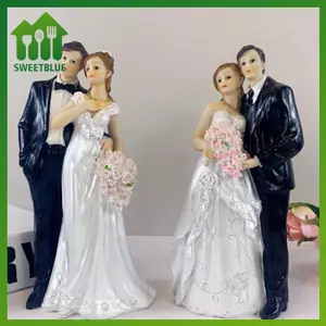 SWEET Elegant Bride & Groom Wedding Cake Topper - Kỷ niệm, Tắm cô dâu, Trang trí tiệc đính hôn n