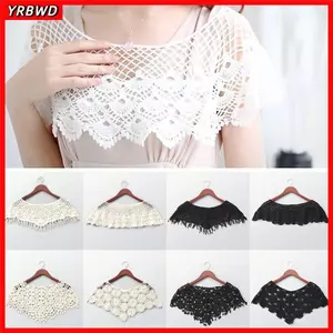 YRBWD Khăn choàng Poncho Phụ kiện nữ Rỗng ra Tua Rua Móc Đan Mũi