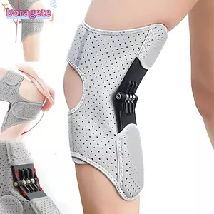 Thiết bị hỗ trợ đầu gối BORAGETE, Bộ tăng cường bảo vệ đầu gối chống trượt thoáng khí, với lò xo phục hồi mạnh mẽ có thể điều chỉnh Nẹp đầu gối