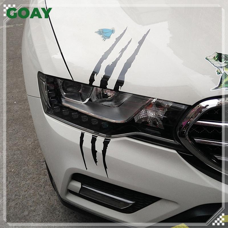 GOAY Kiểu Dáng Xe Đèn Pha Xe Cá Tính Stiers Monster Claw Trầy Xước Sọc Dấu Hiệu Đèn Pha Decal Xe Stiers Tự Động Accessorie VN