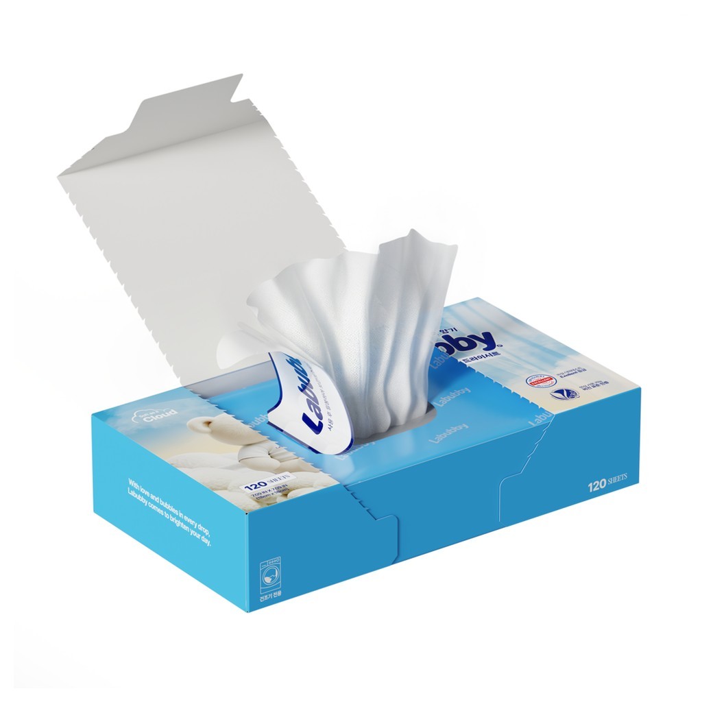 [Labubby] Giấy Sấy Quần Áo Siêu Đậm Đặc Hương Hug Cotton Chuẩn Vegan Đức (120 Tờ)