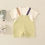 Quần Áo Mỏng Hoạt Hình Cho Bé Jumpsuit Phong Cách Sư Tử Bé Tay Ngắn Mùa Hè Quần Áo Giả Nam Hai Mảnh Mùa Hè Jumpsuit Hợp Thời Trang
