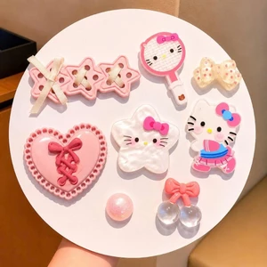 ✨ Set Charm Hello Kitty Royal Pink Ngôi Sao Xà Cừ Cherry Pha Lê Và Trái Tim Công Chúa Luxury Collection ✨