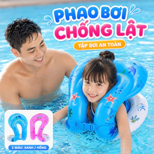 Phao Bơi Chống Lật Cho Bé ECO, Áo Phao Tập Bơi Trẻ Em Bơm Hơi Quấn Người Đi Biển Hồ Bơi An Toàn