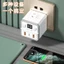 Khối lập phương thông minh Ổ cắm đa chức năng Thời gian Đèn ngủ USB Bộ chuyển đổi sạc nhanh Cắm Ổ cắm xốp Văn phòng tại nhà