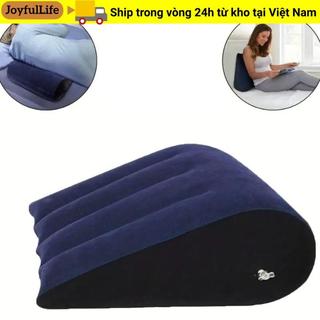 Gối Silicon JOYFULLIFE, Đệm Ma Thuật Tam Giác PVC, Quà Tặng Màu Xanh + Đen Mềm Bơm Hơi Tam Giác Pad Nhà