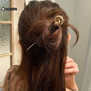 KUZHEN Vintage Phong Cách Trung Hoa Kẹp Tóc Tóc Sti Nữ Kim Loại Men Tóc Nĩa Tóc Chopstis Người Phụ Nữ Bé Gái Trang Sức Phụ Kiện HOT