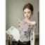 Phiên bản Hàn Quốc Pure Desire Phong cách Tính khí Bướm Dây Ôm hơn Áo thun Cô gái nóng bỏng Vai Thiết kế quây Top Nữ Mùa hè
