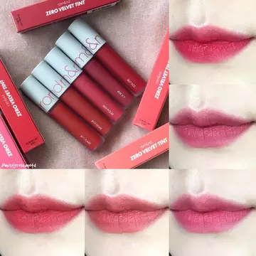 son bóng son bóng lì lâu trôi Hàn Quốc romand Velvet zero Velvet Lip Gloss Matte Lâu trôi Dễ dàng tô màu Nhìn Tính khí Làm trắng da Zer