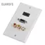 Guansfs HDMI VGA Tấm ốp tường 3 cổng 1.4 Hỗ trợ 4K và Video âm thanh nổi thành phần đi qua bảng điều khiển ổ cắm