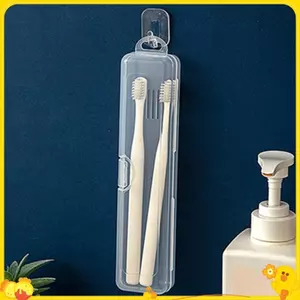 Hộp đựng bàn chải đánh răng di động Hộp đựng bàn chải đánh răng du lịch bằng nhựa Hộp đựng bàn chải đánh răng trong suốt Người tổ chức Du lịch Thiết thực Phụ kiện