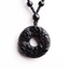 Mặt dây chuyền đôi Pixiu Obsidian phong cách dân tộc cổ điển