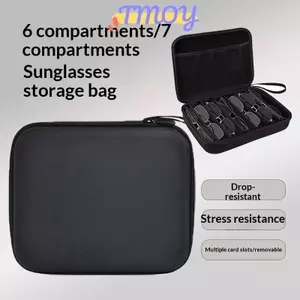 Hộp đựng kính có thể điều chỉnh 6 / 7 ngăn TMOY | Hộp đựng kính cầm tay và lưu trữ du lịch Ra Hộp lưu trữ đa chức năng TMOY