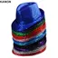 KANGN Panama Cap, Mũ Jazz Sequins sáng bóng, Sân khấu hóa trang bền bỉ Cosplay Dance Performance Hat Ngày lễ