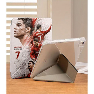 Ốp Lưng Cristiano Ronaldo 7 cho iPad A16 Air4/5/6/7/8 Pro 11 12.9 Y-fold CR7 Cho iPad Gen 12 11 10 9 8 7 6 5 air3 10.2in